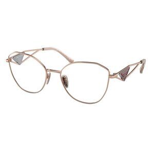 NEW PRADA EYEGLASSES PR52ZV ZVF1O1 WOMEN VPR 52Z GOLD EYEWEAR PR 52ZV ZVF1O1